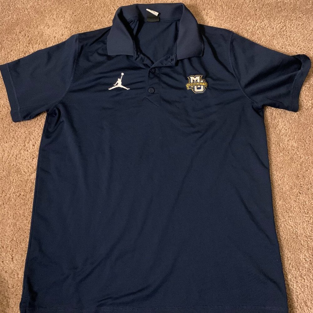 Marquette Navy Blue Jordan Polo
